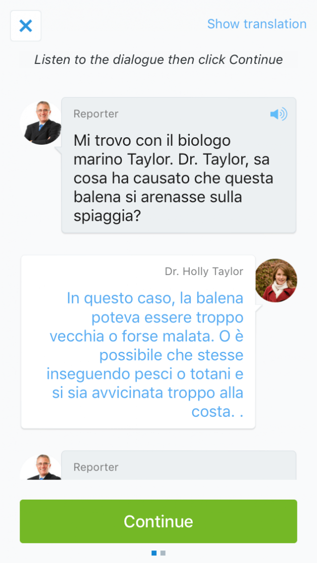 Busuuu: Aprenda Italiano App Screenshot